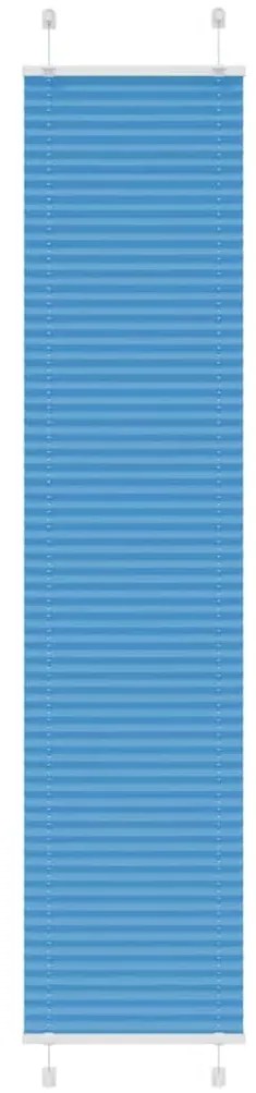 Tenda Plissettata Blu 40x200 Cm Larghezza Tessuto 39,4 Cm /
