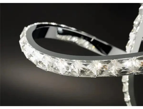 Lampadario da soffitto dimmerabile LED ABRO LED/26W/230V cromo lucido