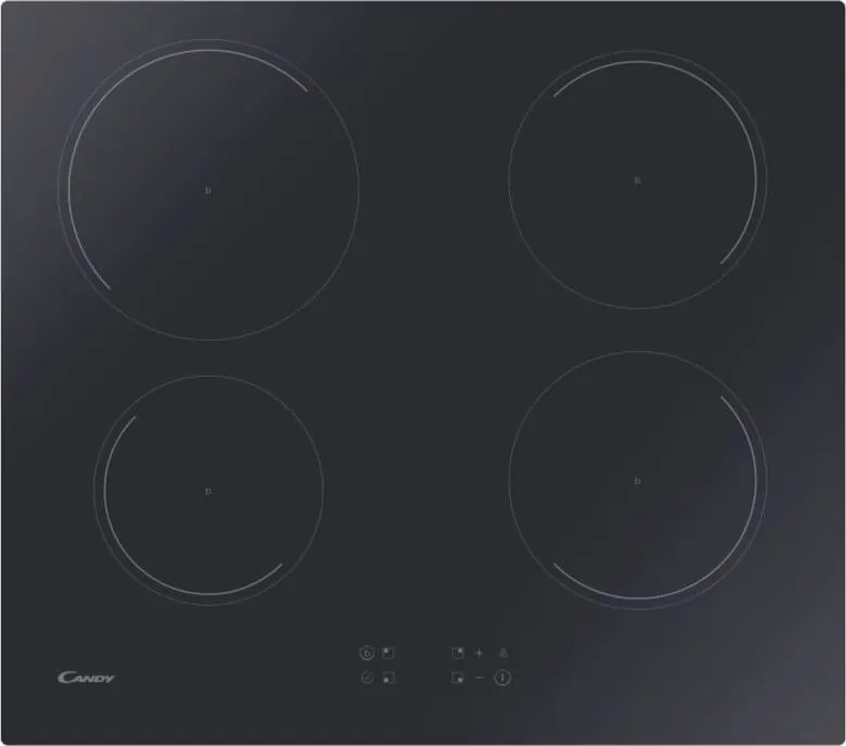 Candy CITT642C/E1 Piano Cottura Induzione 4 Fornelli 60cm da Incasso Nero