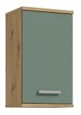Mobile da bagno a parete VENOM verde/rovere artisan