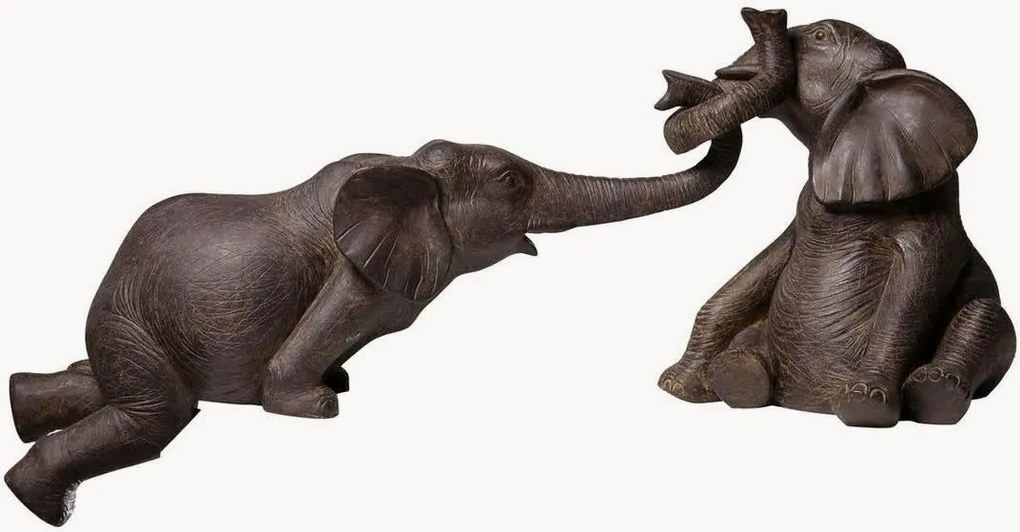 Set di 2 oggetti decorativi Elefant Zirkus