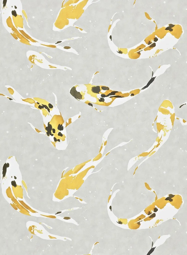 Harlequin Carta da parati Koi - Saffron