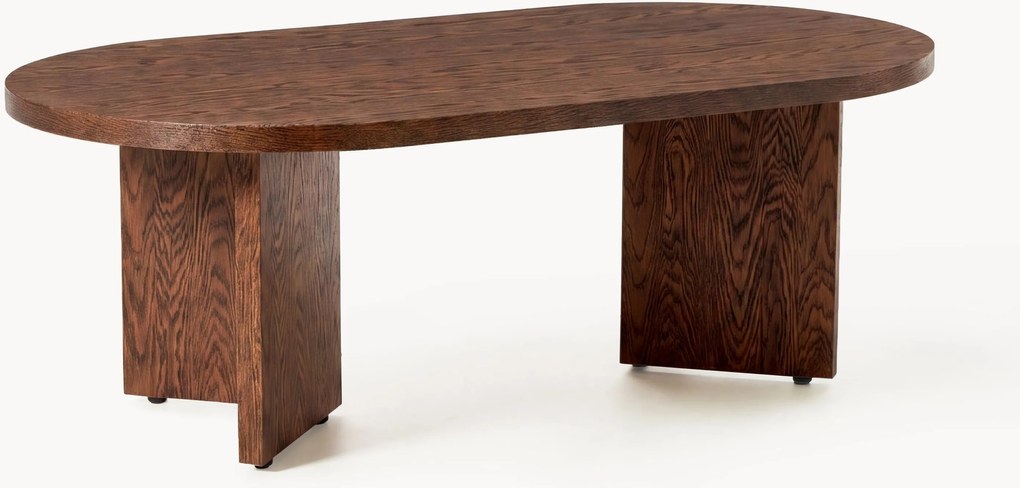 Tavolino ovale in legno Toni