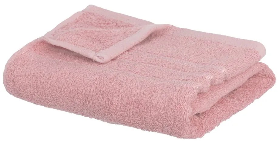 Asciugamano tipo terry rosa in cotone 50x100 cm Simple – Casa Selección