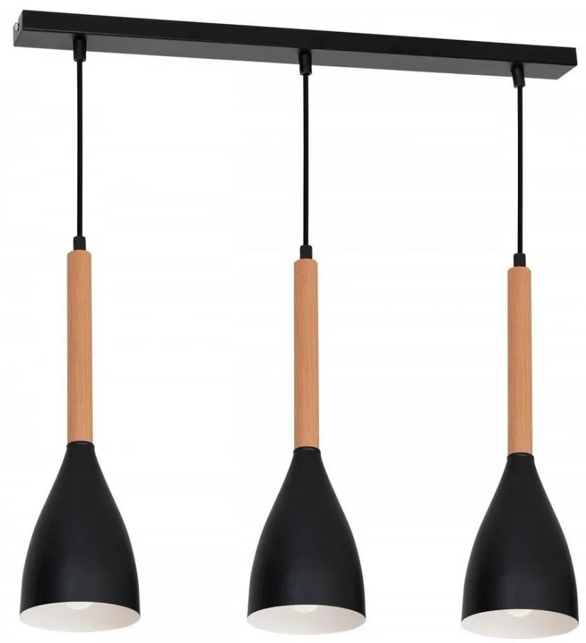 Lampadario su filo MUZA 3xE27/60W/230V