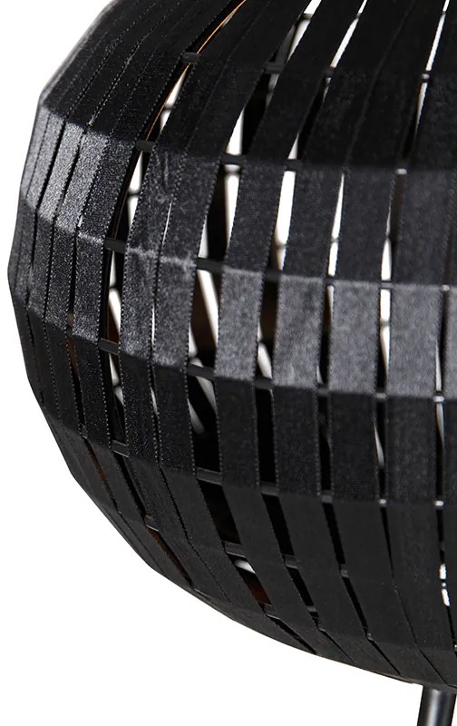 Lampada da terra moderna a treppiede nera - Zoë