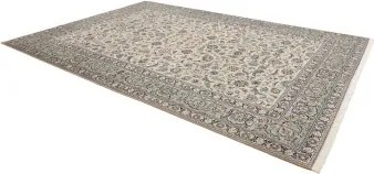 Kashan Fine Floreale Avorio Blu 273x388 Cm