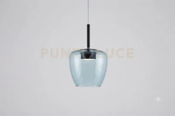 Sospensione 1 luce attacco gx53 con cavo cm 250 con vetro 1236 picc...