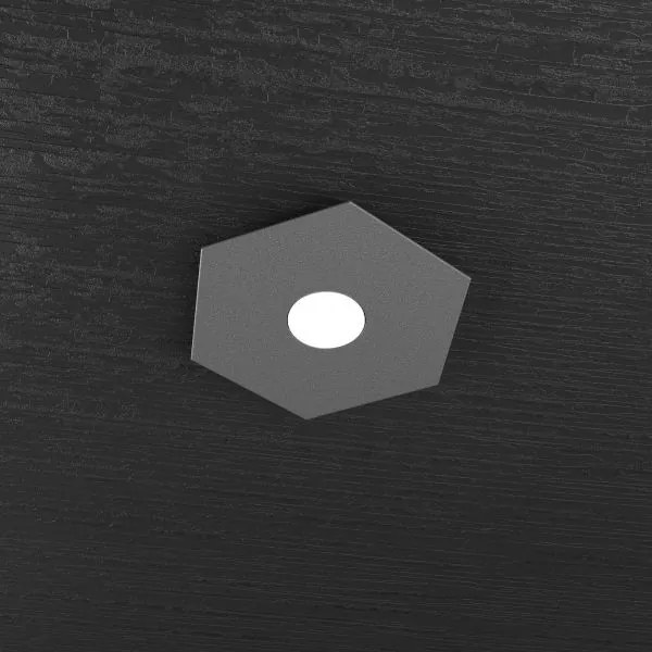 Hexagon applique-plafoniera 1 luce grigio antracite 1142-1l-ga