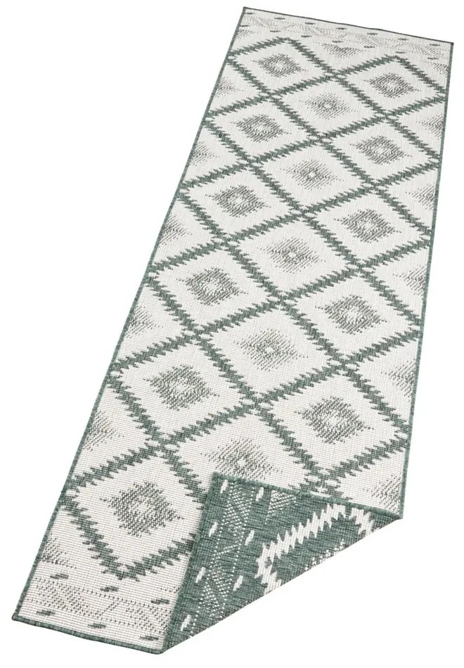 Tappeto per esterni verde e crema , 350 x 80 cm Malibu - NORTHRUGS