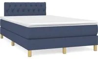 Letto a Molle con Materasso e LED Blu 120x190 cm in Tessutocod mxl 111180