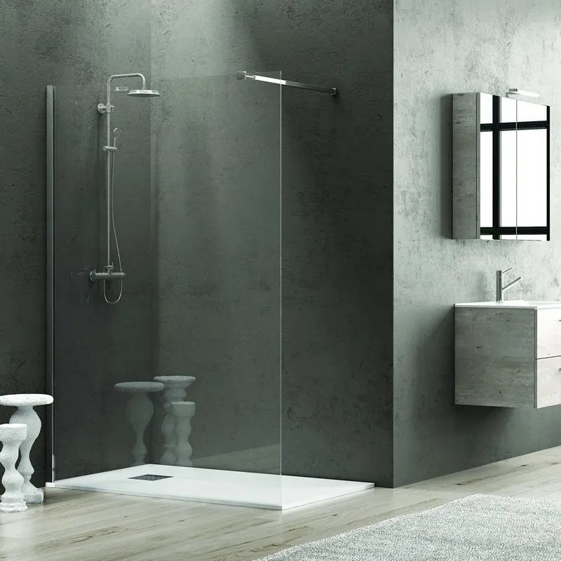 Doccia walkin 160cm Walk-in cristallo trasparente KW1000 - KAMALU