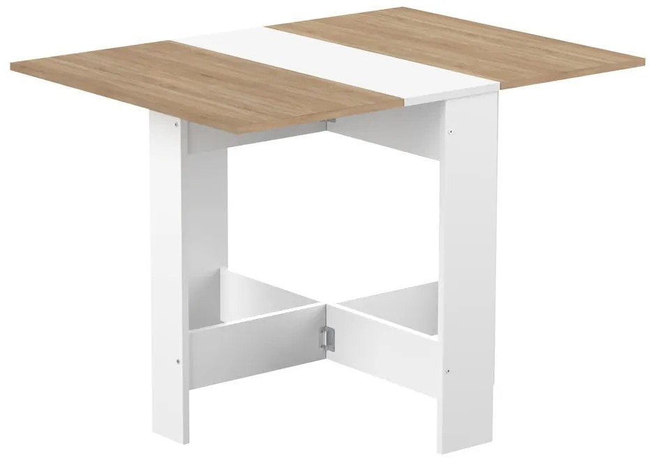 Tavolo da pranzo pieghevole con piano in rovere 76x28 cm Papillon - TemaHome