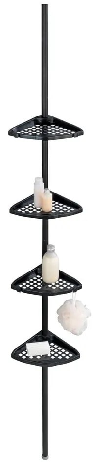 Mensola telescopica angolare nera per il bagno Opal - Allstar