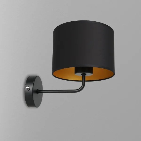 Lampada da parete ARDEN 1xE27/60W/230V nero/oro
