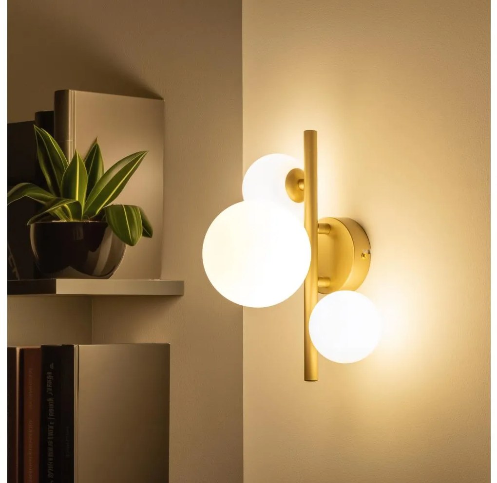 Brilagi - Applique a LED MILLA 3xG9/3W/230V oro/bianco