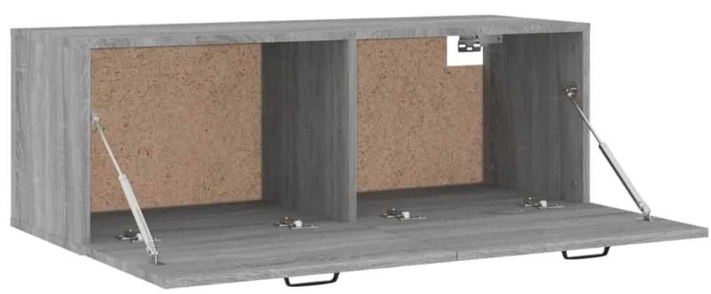 Mobile Pensile Grigio Sonoma 100x36,5x35 cm Legno Multistrato