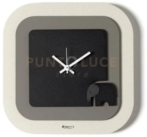 Orologio da parete moderno tino avorio,fango,nero