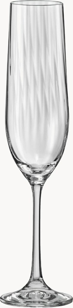 Set di 12 flute da champagne in cristallo Optic