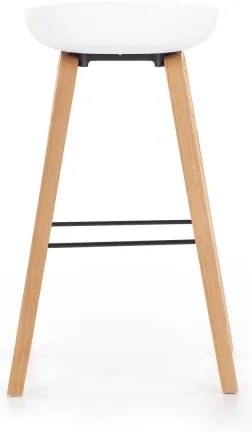 Sgabello 81x51 cm beige/bianco