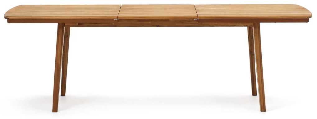 Kave Home - Tavolo allungabile da esterno Thianna in legno massello di acacia 180 (240) x 90 cm FSC 10