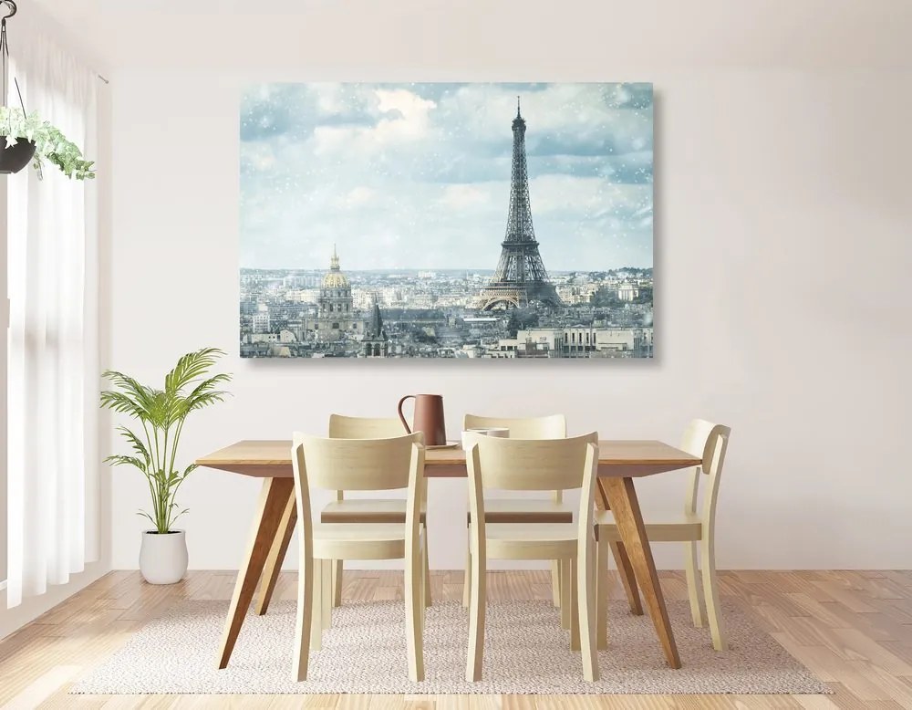 Quadro su tela – Parigi in inverno
