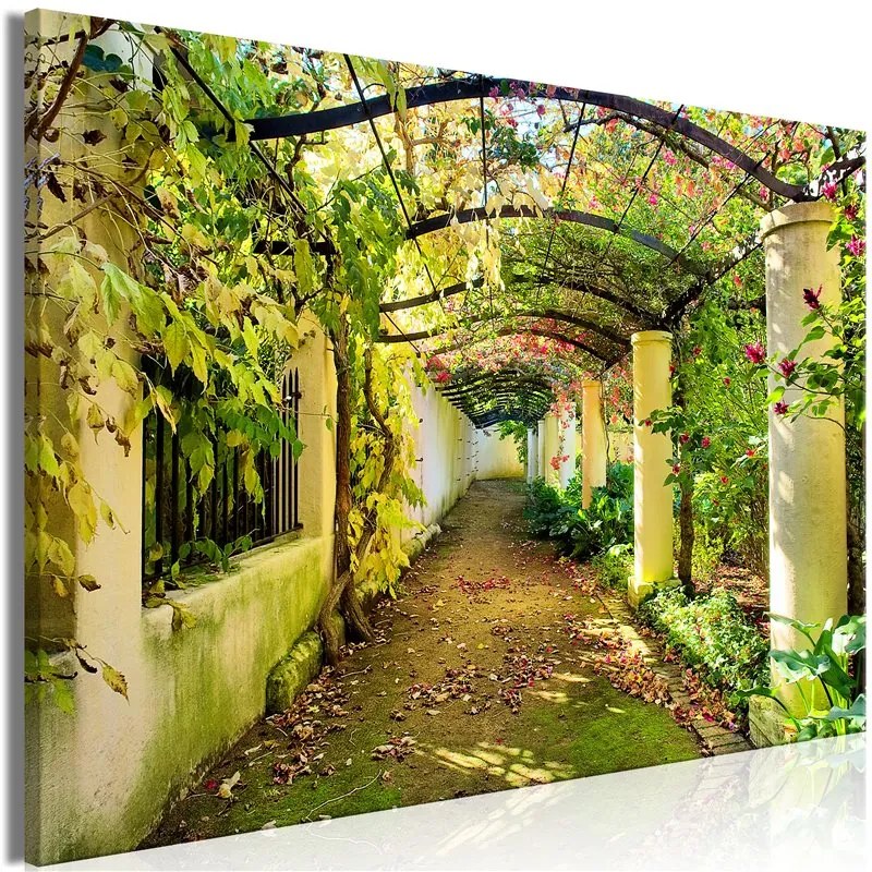 Quadro Pergola (1 Part) Wide  Colore Verde, Dimensioni e Misure 120x80