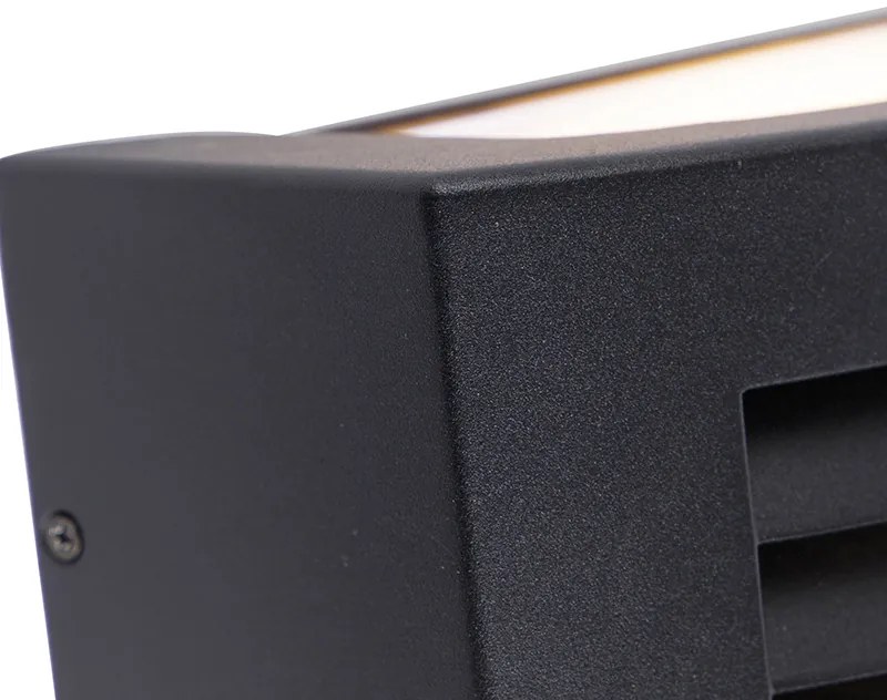 Lampada da parete esterna moderna nera IP44 - Hurricane 1
