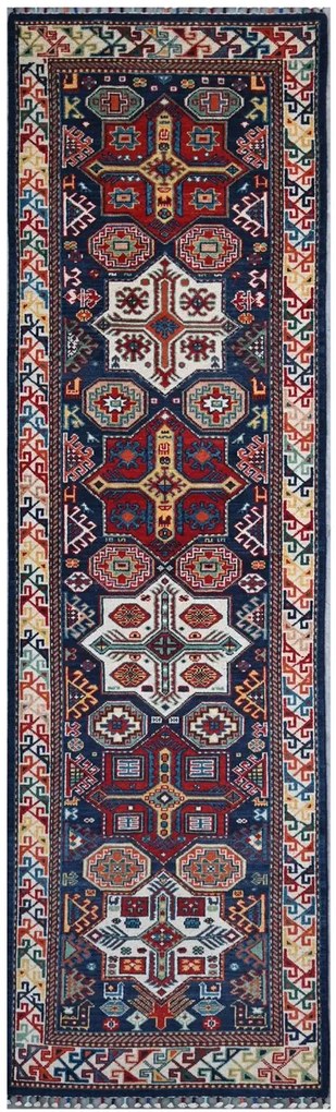 Kazak Tappeto 300 x 80 (Pakistan) Annodato A Mano