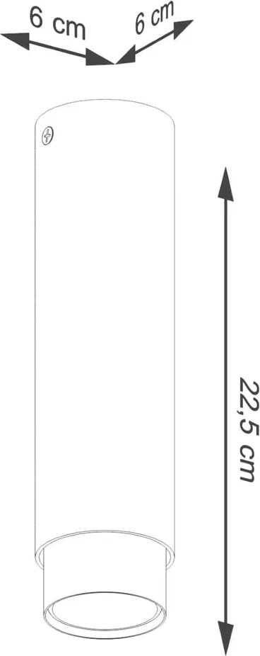 Plafoniera nera/argentata Crown – Sollux
