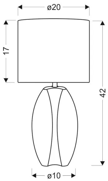 Lampada da tavolo PALMA 1xE27/60W/230V