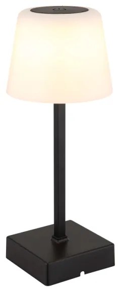 Globo 28061S - Lampada da tavolo LED dimmerabile XAYDEN LED/2W/5V 800mAh nera