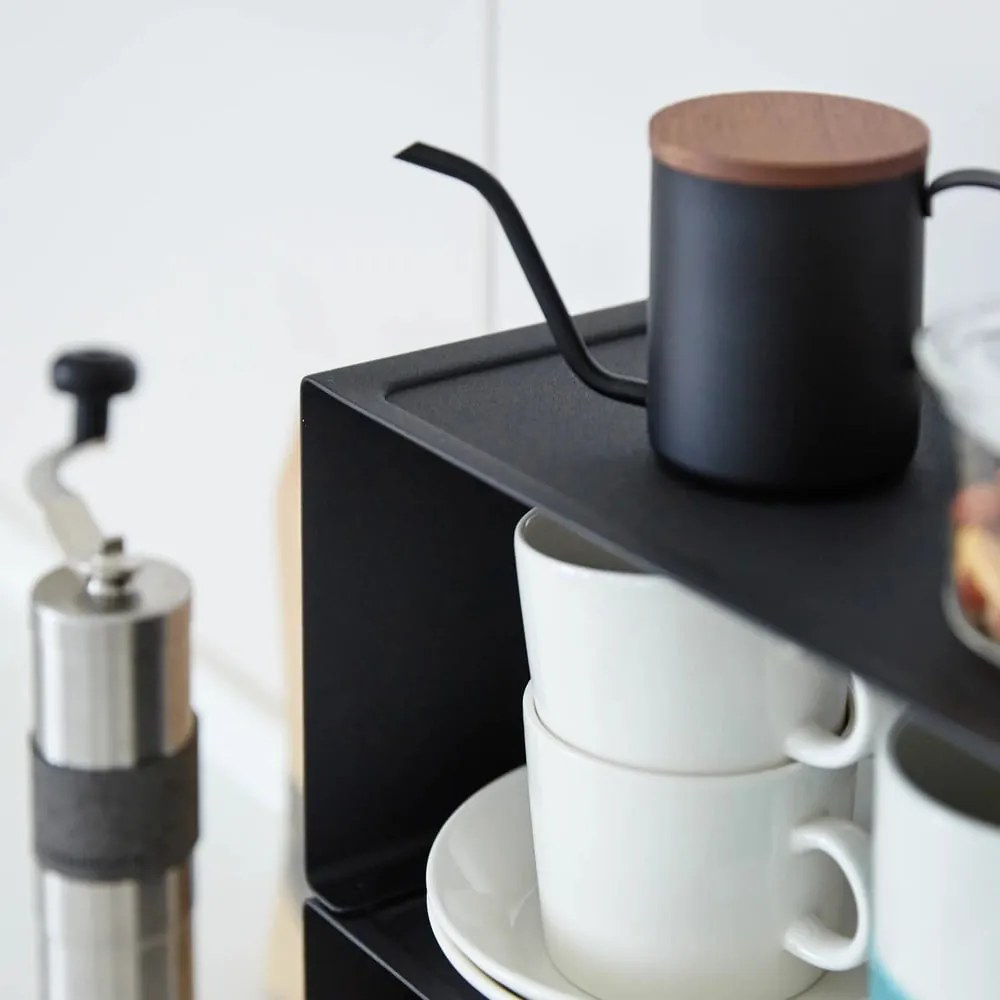 Ripiano aggiuntivo nero in metallo 30,5x14 cm Tower – YAMAZAKI