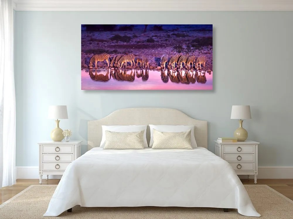 Quadro su tela – Zebre in safari