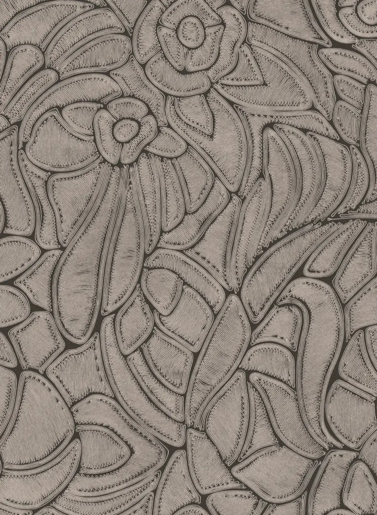 Arte International Tapete Flore - Onyx