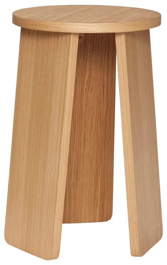 Sgabello in rovere naturale Split - Hübsch