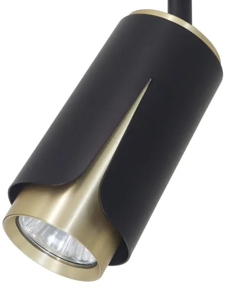 Faretto per sistema a binario FIORE 1xGU10/8W/230V nero