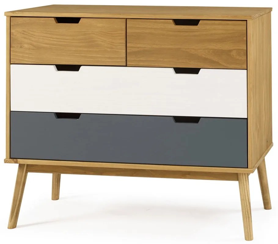 Cassettiera in legno di pino , 100 x 82 cm Cusco - Marckeric