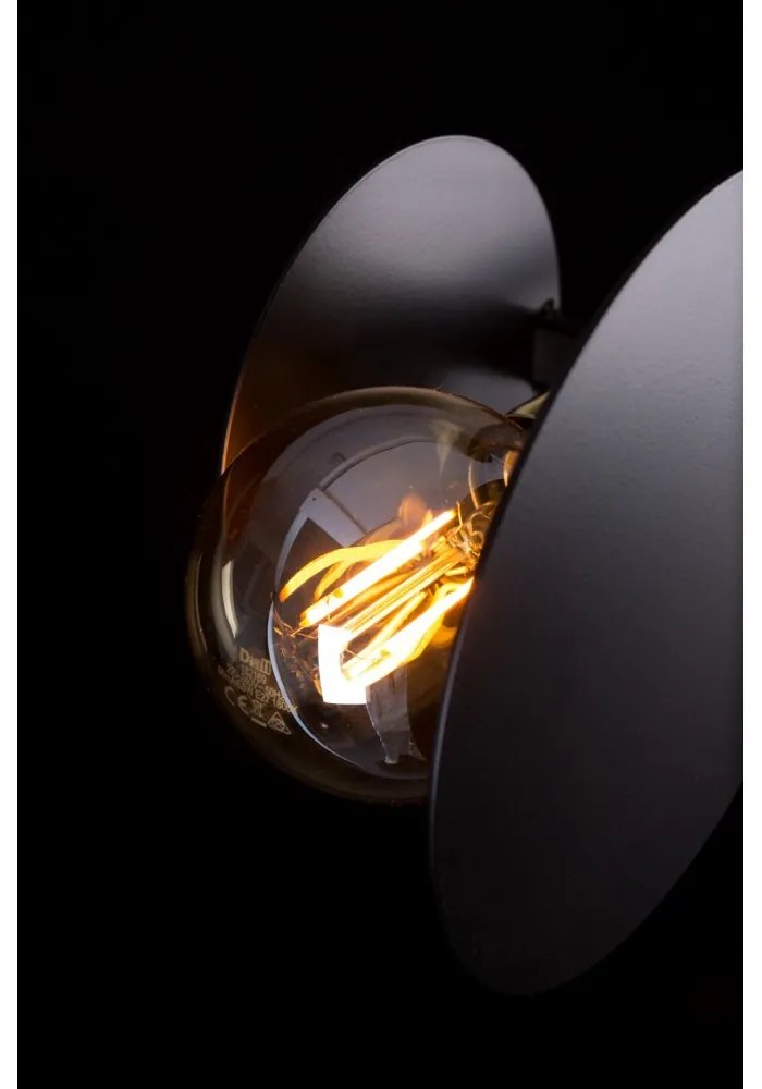 Lampadario a Sospensione in Acciaio IDEA 4 Nero/Bianco 4xE27 Colore del corpo Nero