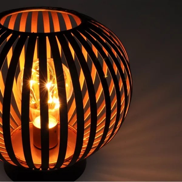 Solight WO3102 - LED Lampada da tavolo decorativa LED/3xAA nero/rame