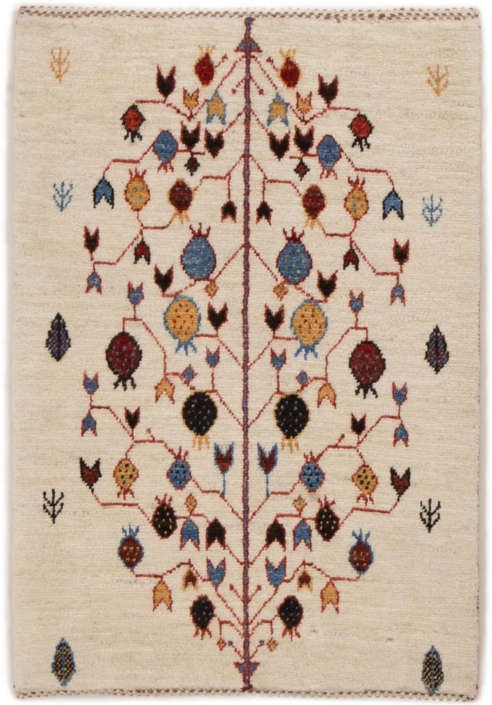 Loribaft Tappeto persiano 90 x 60 Beige (Iran) Annodato A Mano