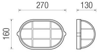 Alfa Led Con Griglia Larga 13W 3000°K