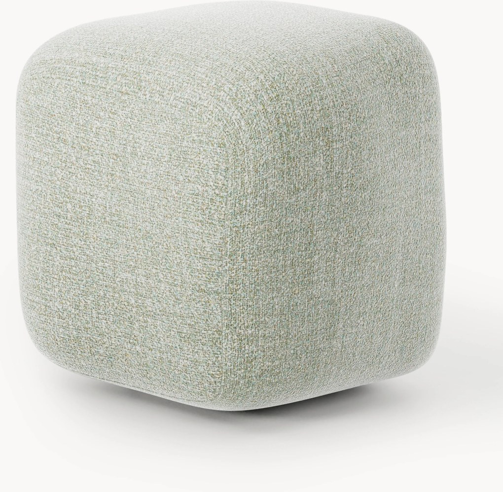 Pouf alto in bouclé Wolke