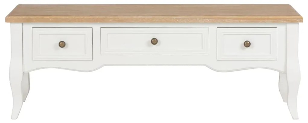 Mobile porta tv bianco 100x35x35 cm in legno