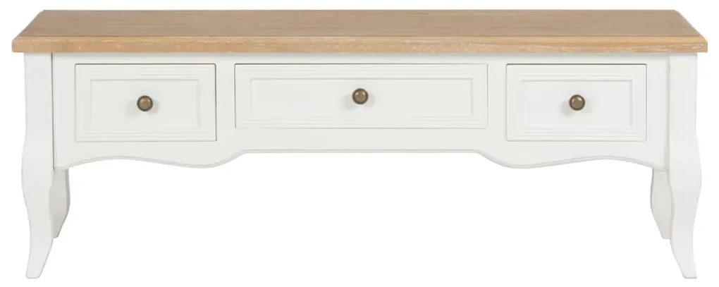Mobile porta tv bianco 100x35x35 cm in legno