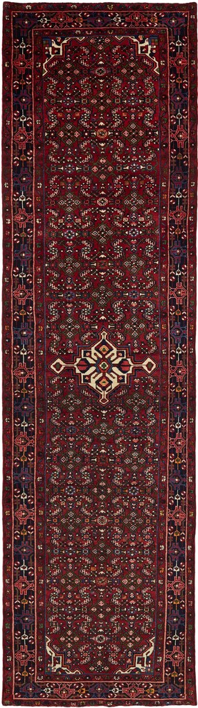 Hamedan Tappeto persiano 120x430 Rosso (Iran) Annodato A Mano