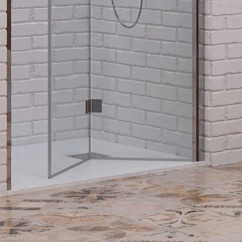 Porta doccia a libro 70 cm altezza 200h | KAM-KS700 - KAMALU