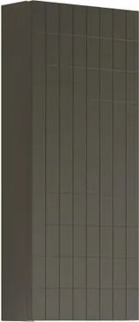 Pensile bagno Pixel Grid laccato opaco grigio carbone, 1 anta apertura da sinistra P 17 x L 30 x H 80 cm