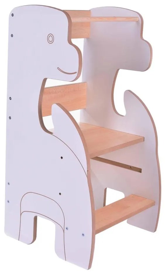 Torre d'apprendimento DINO bianco/acero