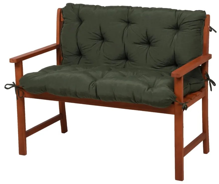 Set di 2 cuscini per panca da giardino color cachi 50x100 cm Selby - Sun Garden